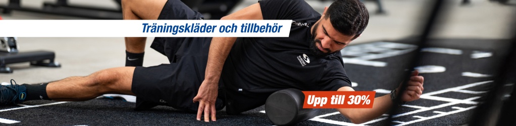 Upp till 30% på träningskläder och tillbehör